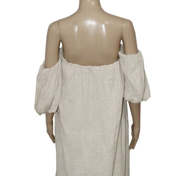 Free People Off-Shoulder Cream Maxi Dress - Picture 4 of 5